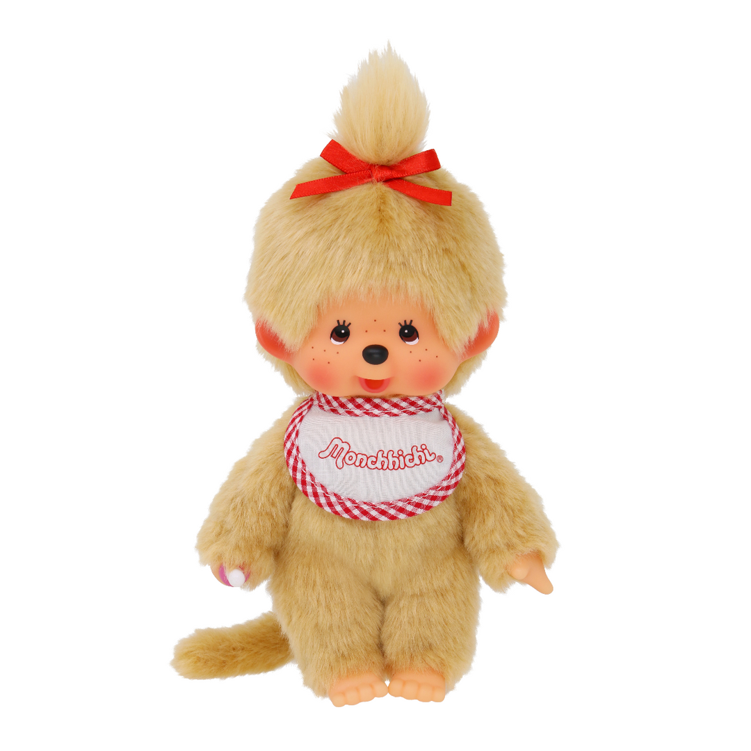 Monchhichi - Girl Plush Doll Beige by Sekiguchi - Petite Belle | UK Stockist