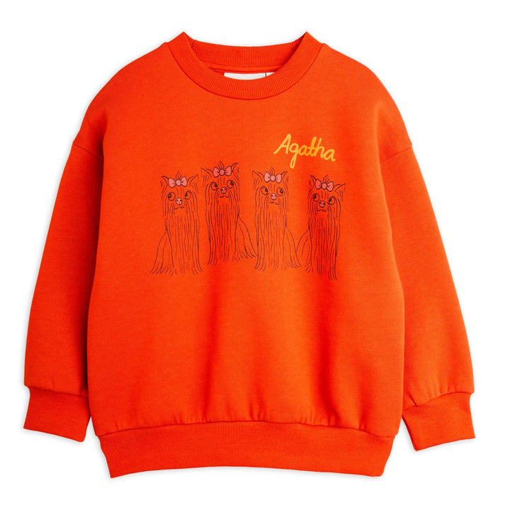 Agatha Dogs Sweatshirt in Red by Mini Rodini - Petite Belle