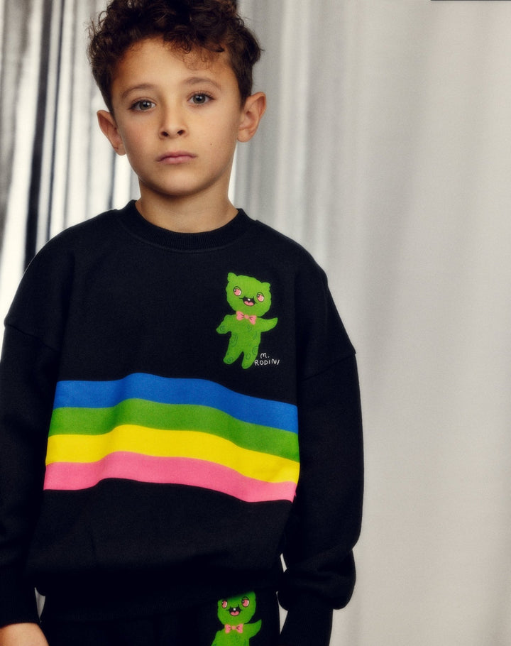 Alien Stripe Sweatshirt by Mini Rodini - Petite Belle