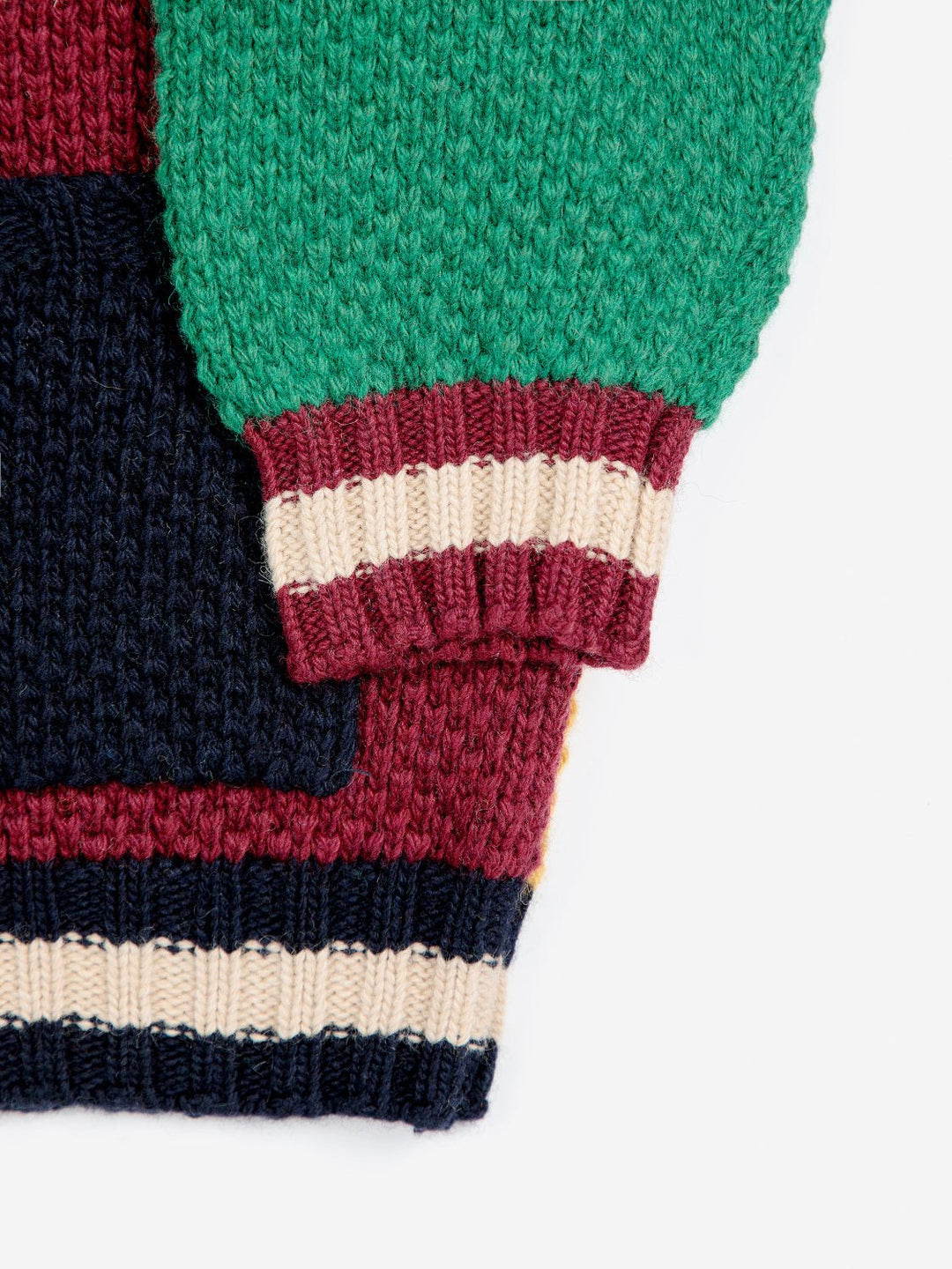 B.C Vintage Color Block Cardigan by Bobo Choses - Petite Belle