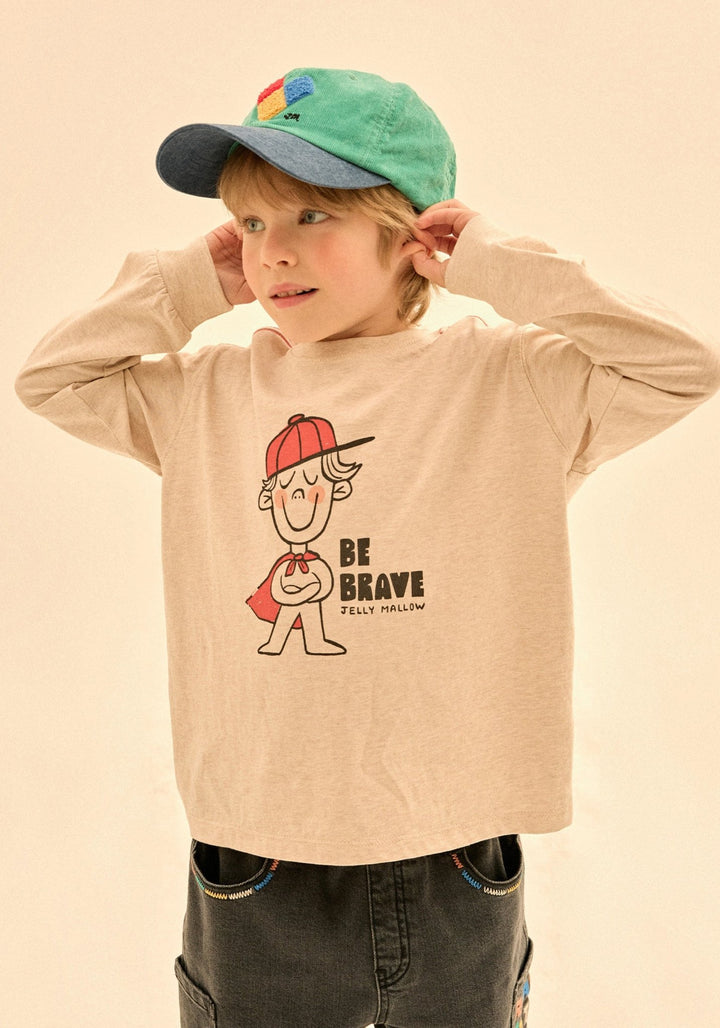 Be Brave Chain Long-Sleeve Tee by Jelly Mallow - Petite Belle