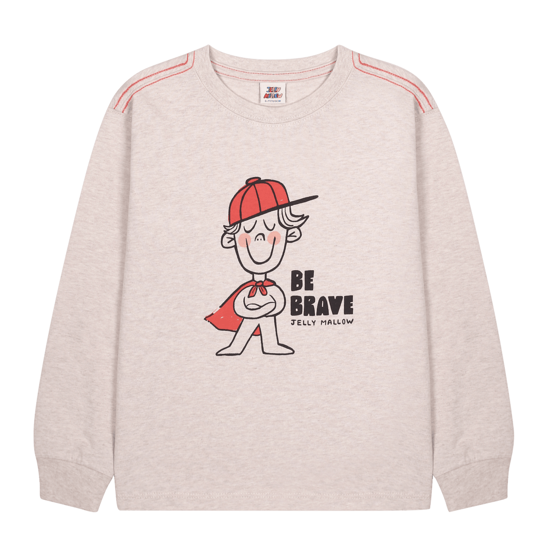 Be Brave Chain Long-Sleeve Tee by Jelly Mallow - Petite Belle