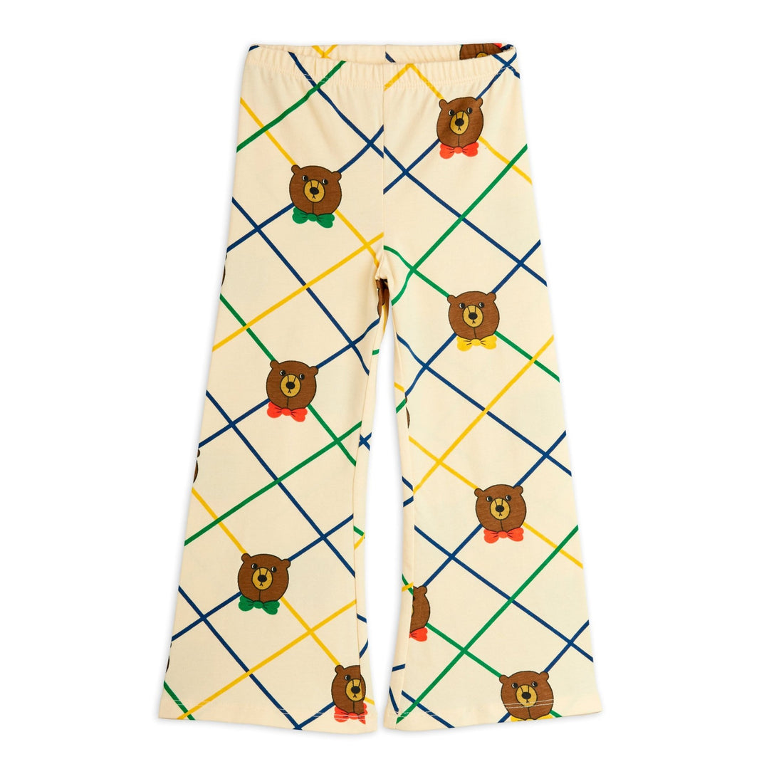 Bear Check Flared Trousers by Mini Rodini - Petite Belle