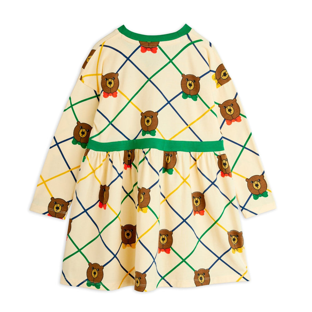 Bear Check Long Sleeves Dress by Mini Rodini - Petite Belle