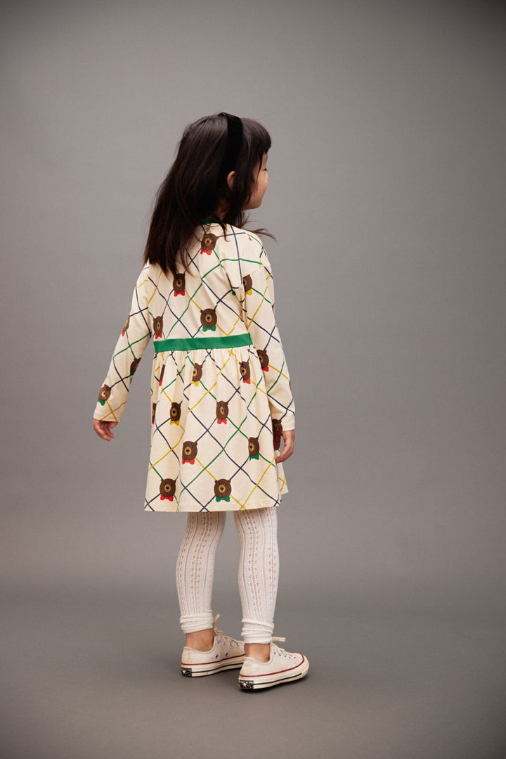 Bear Check Long Sleeves Dress by Mini Rodini - Petite Belle