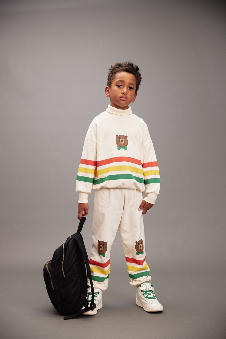 Bear Stripe Sweatpants by Mini Rodini - Petite Belle