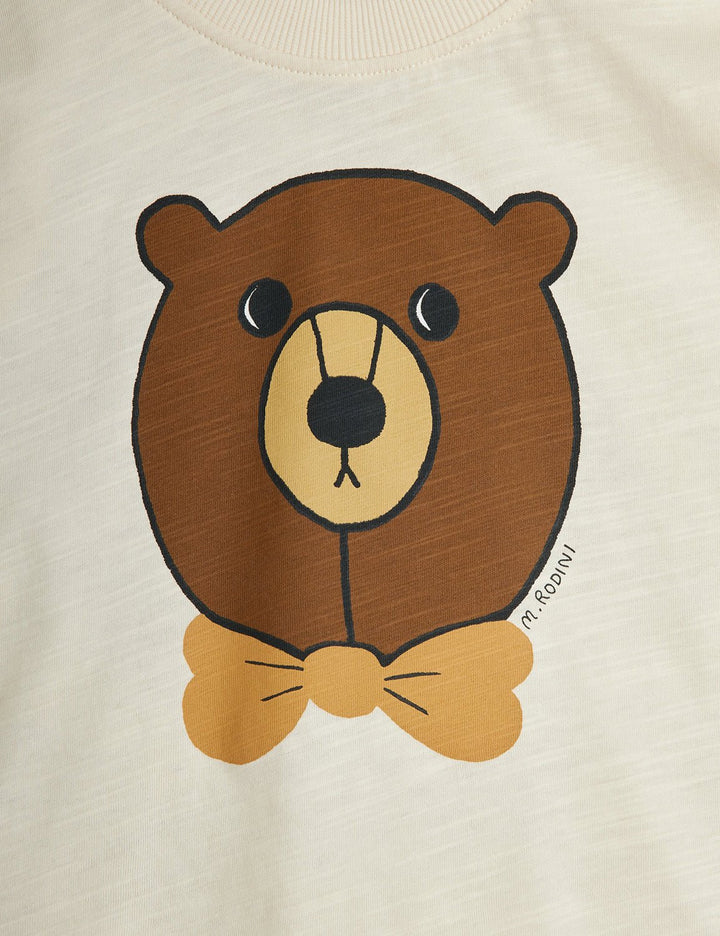 Bear Tee in Offwhite by Mini Rodini - Petite Belle