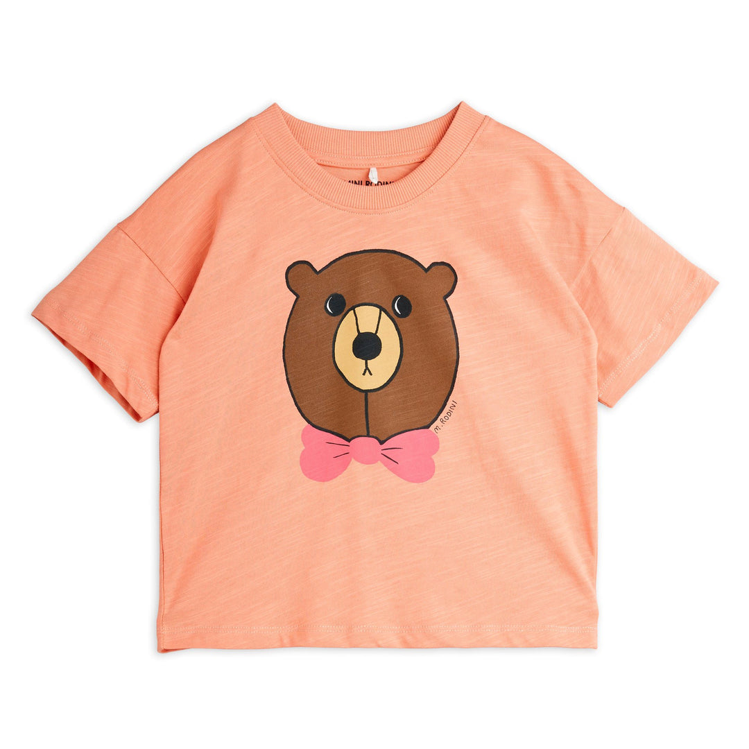 Bear Tee in Pink by Mini Rodini - Petite Belle