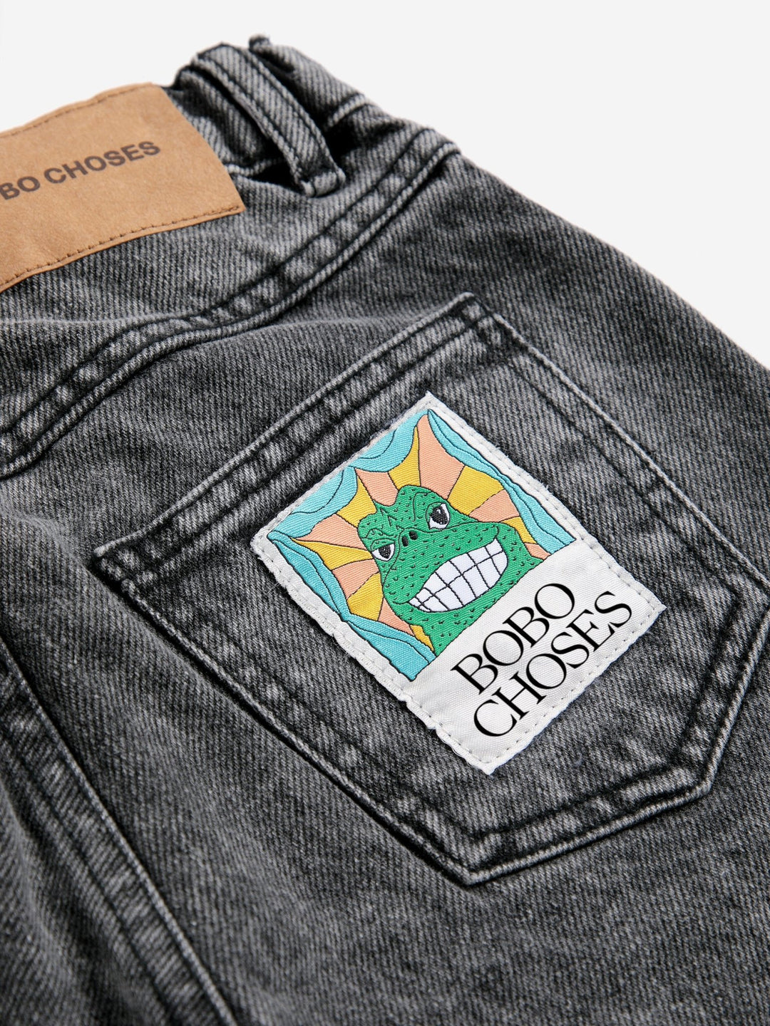 Beast Tag Denim Pants by Bobo Choses - Petite Belle
