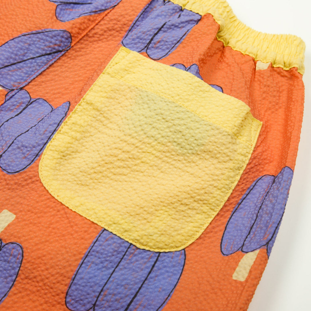 Bell Pepper Seersucker Shorts by Jelly Mallow - Petite Belle