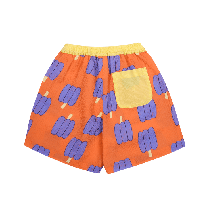 Bell Pepper Seersucker Shorts by Jelly Mallow - Petite Belle