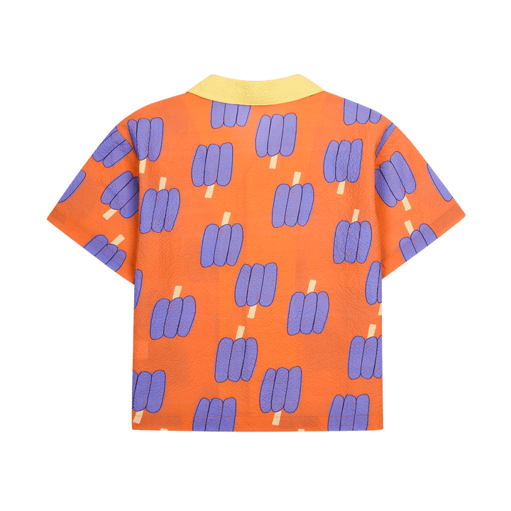 Bell Pepper Seersucker Shortsleeve Shirt by Jelly Mallow - Petite Belle