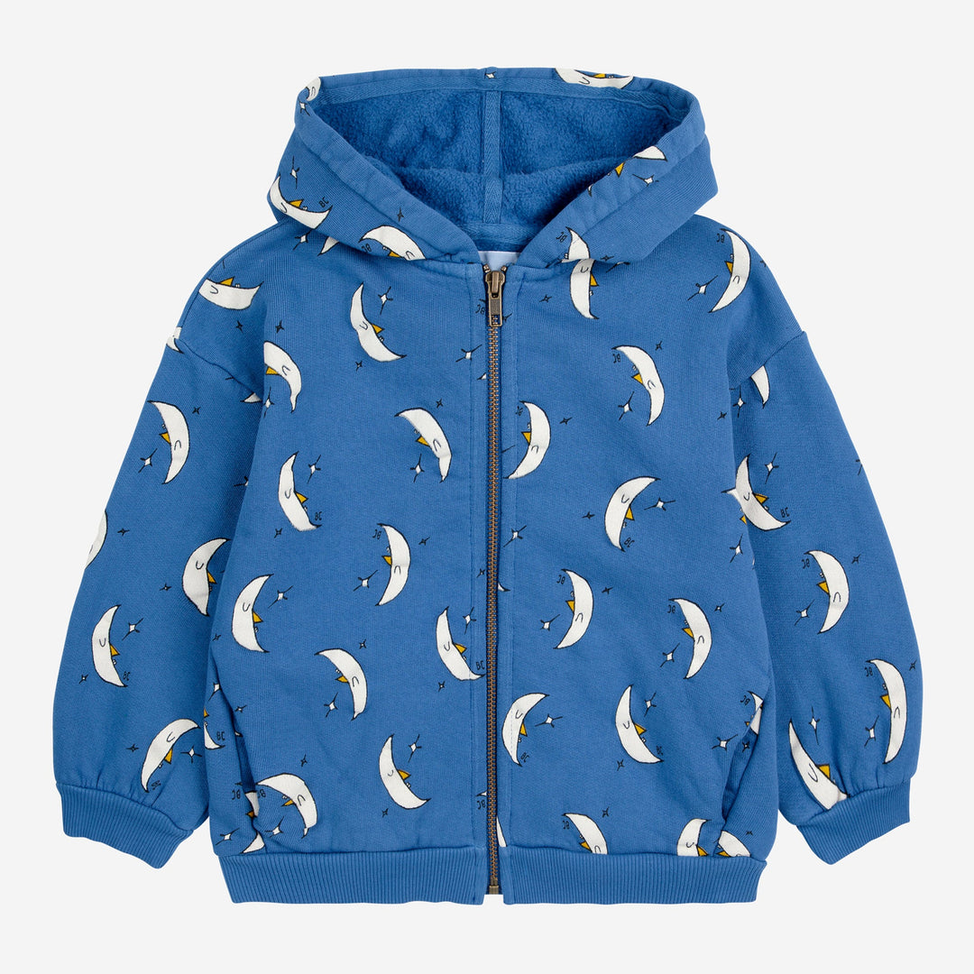 Beneath The Moon All Over Zipped Hoodie by Bobo Choses - Petite Belle