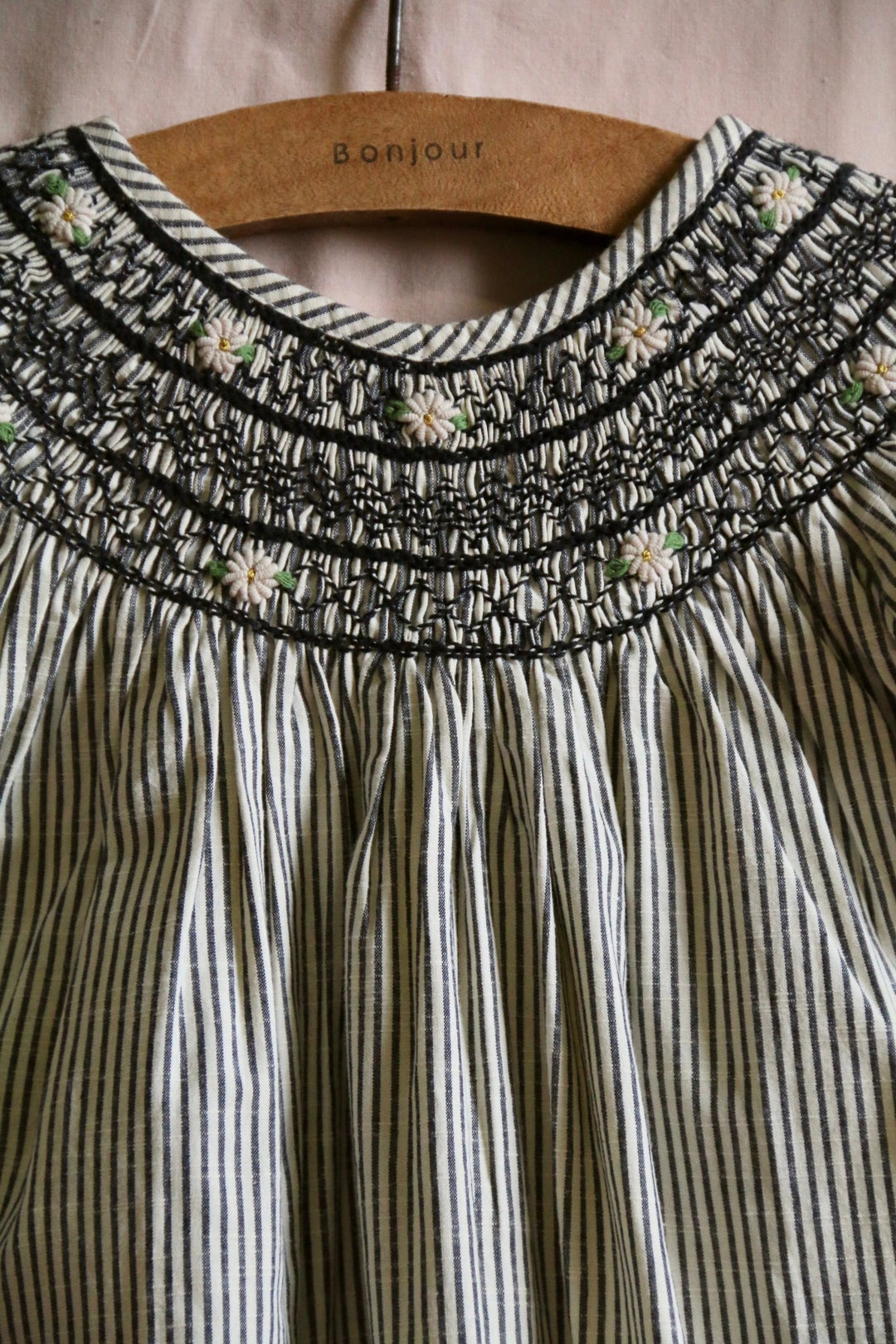 Black Stripes Dress by Bonjour - Petite Belle