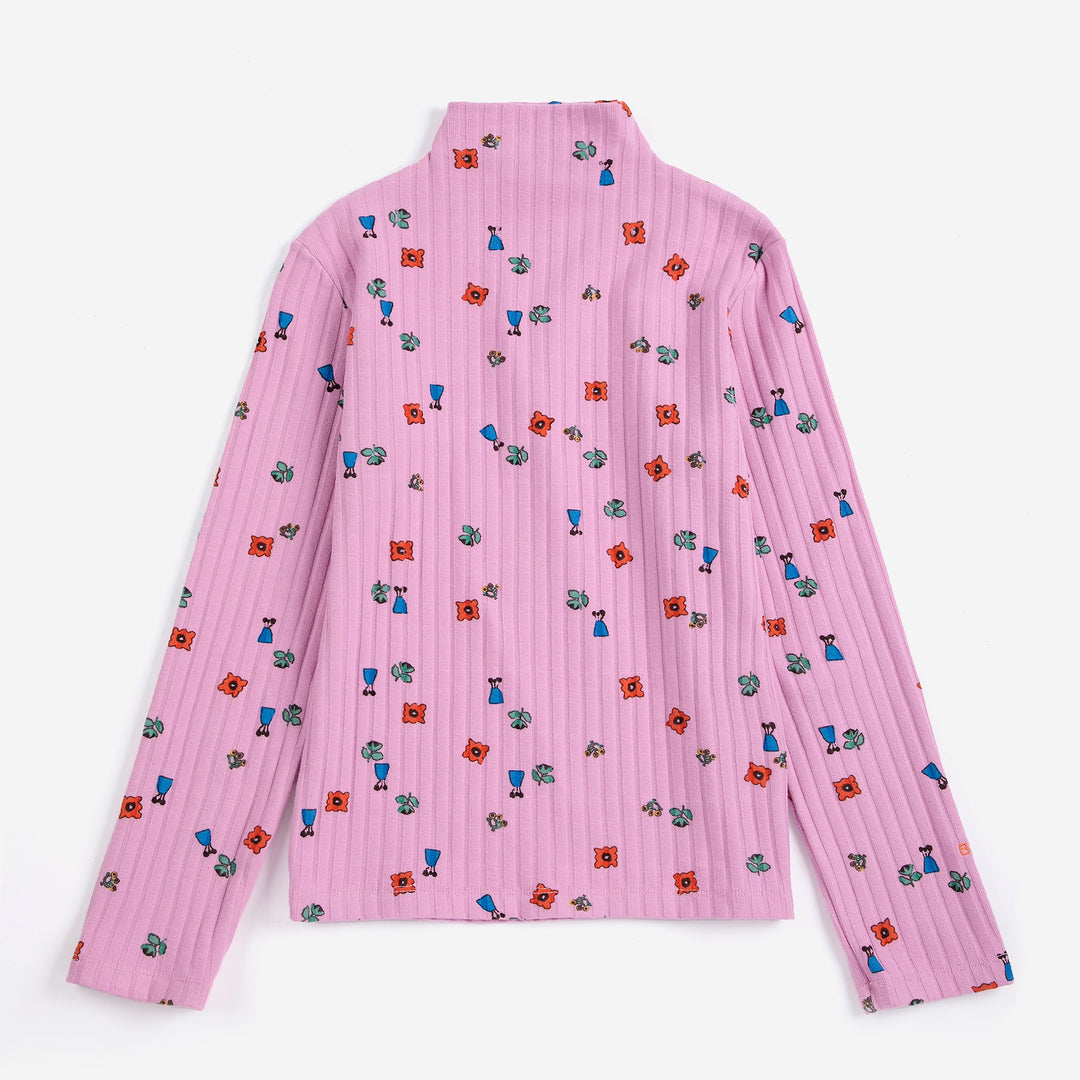 Blossom All Over Turtleneck Tee by Bobo Choses - Petite Belle