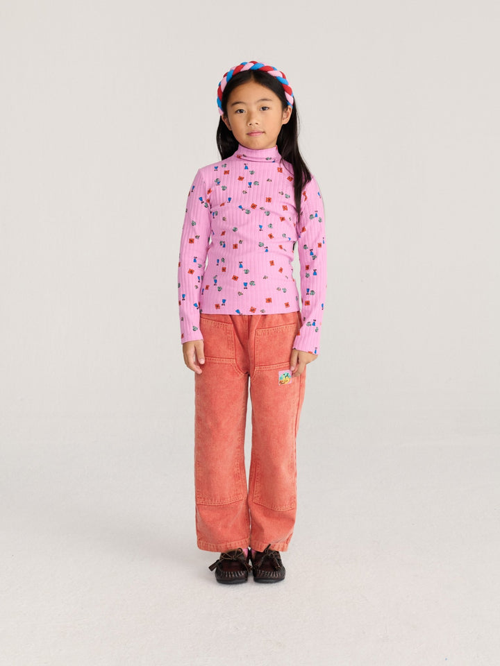Blossom All Over Turtleneck Tee by Bobo Choses - Petite Belle
