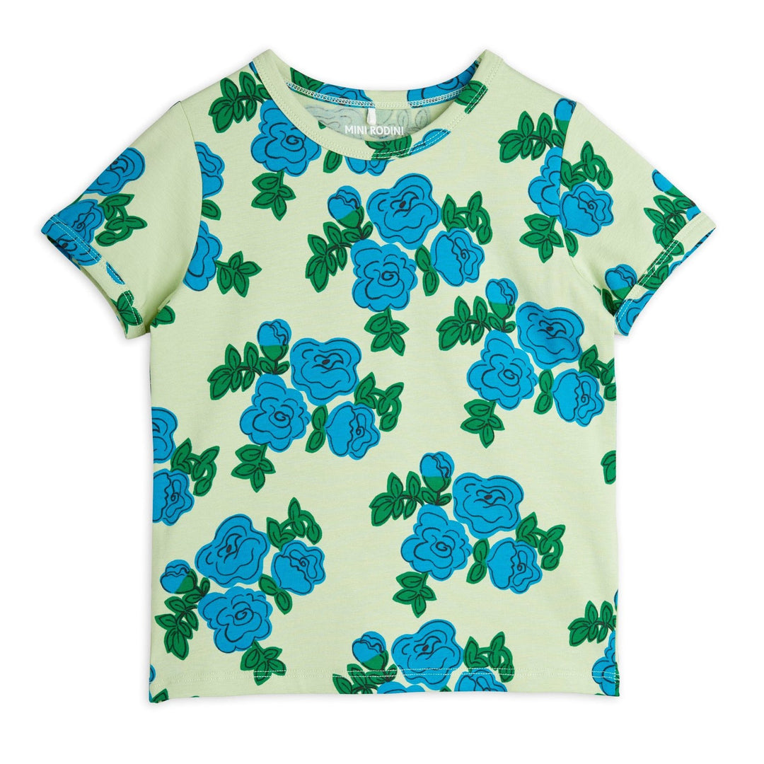 Blue Roses Tee by Mini Rodini - Petite Belle