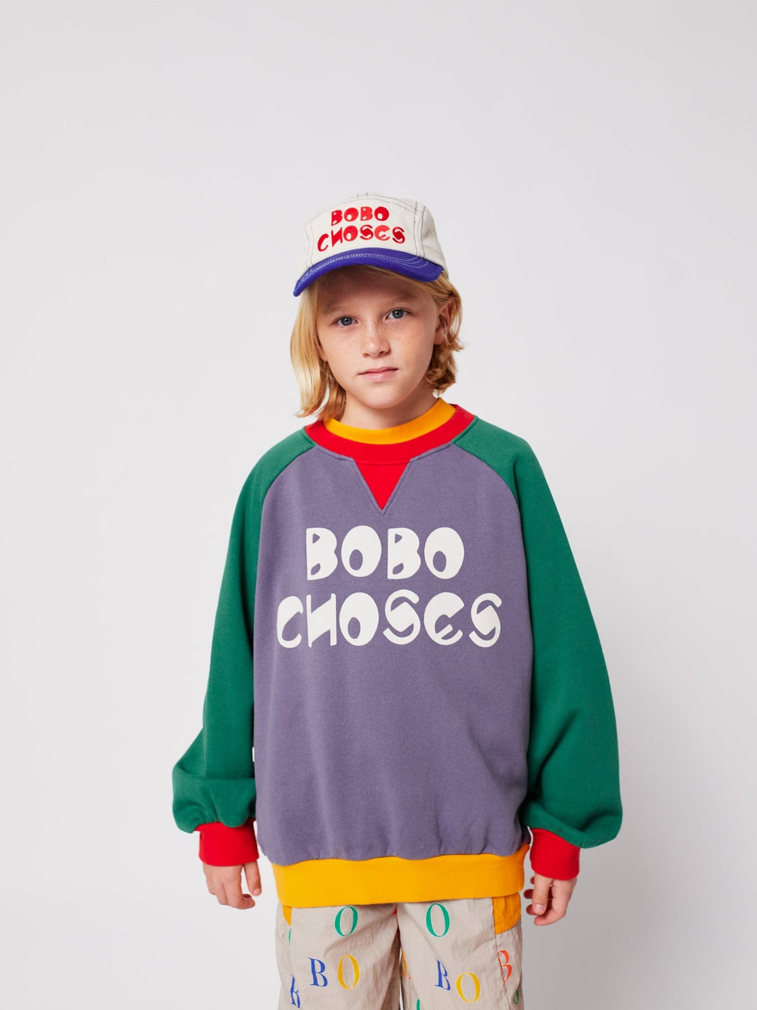 Bobo Choses Colour Block Raglan Sweatshirt by Bobo Choses - Petite Belle