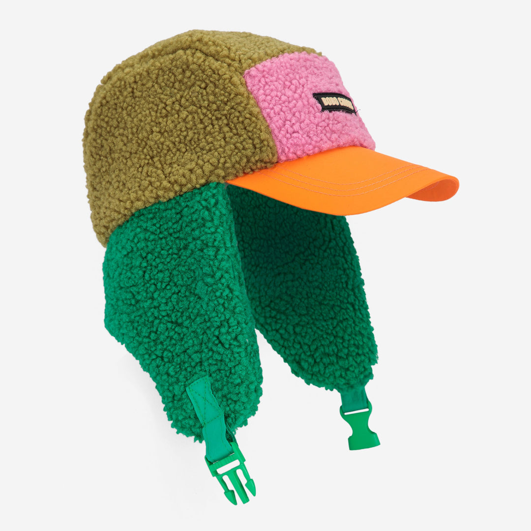 Bobo Choses Colour Block Sheepskin Chapka by Bobo Choses - Petite Belle
