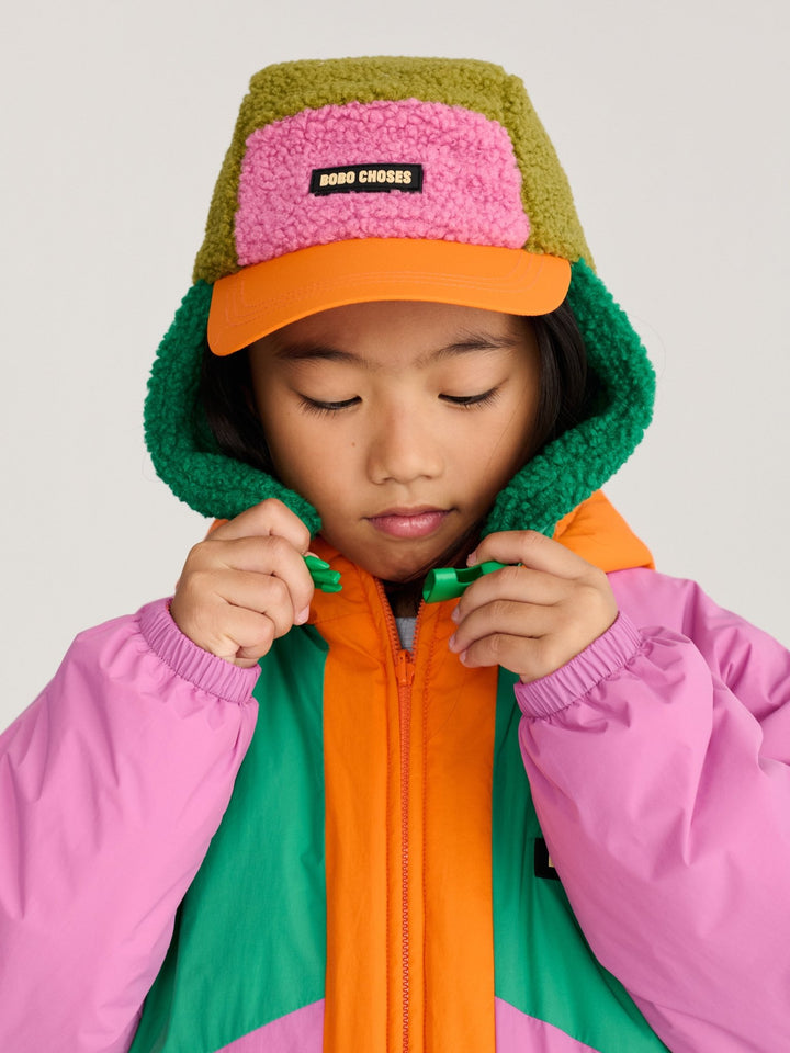 Bobo Choses Colour Block Sheepskin Chapka by Bobo Choses - Petite Belle