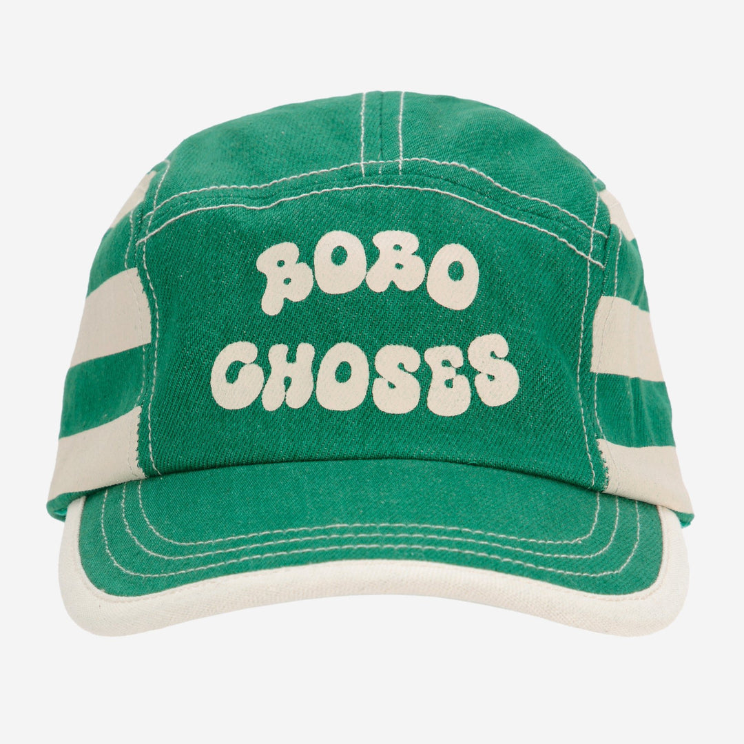 Bobo Choses Green Stripes Cap by Bobo Choses - Petite Belle