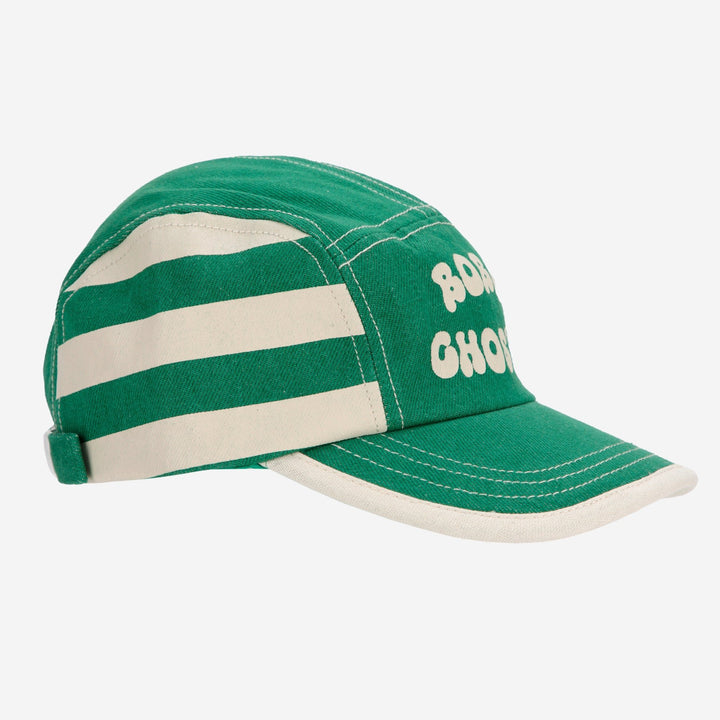 Bobo Choses Green Stripes Cap by Bobo Choses - Petite Belle