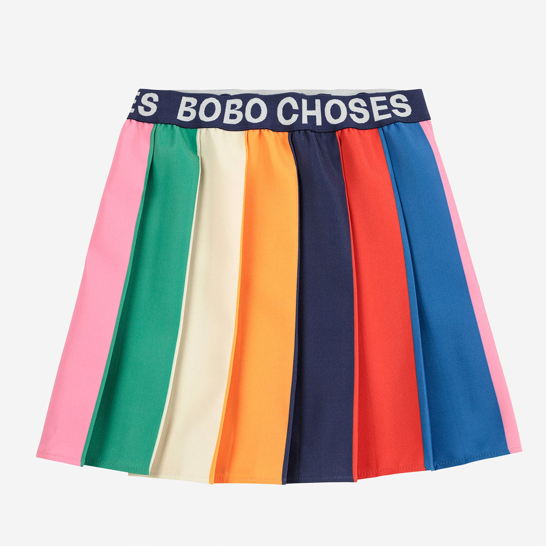Bobo Colour Block Pleated Skirt by Bobo Choses - Petite Belle