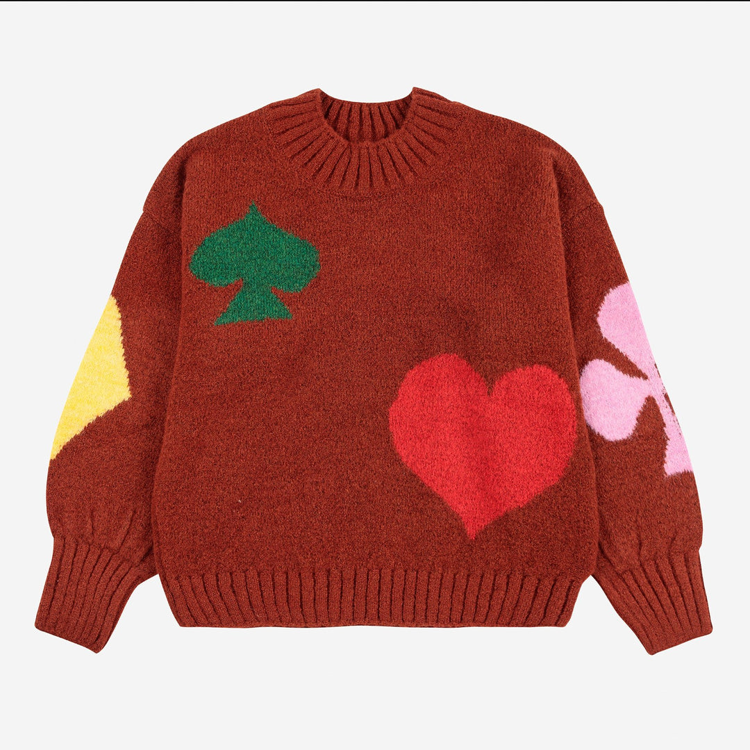 Bobo Joker Jacquard Turtleneck Jumper by Bobo Choses - Petite Belle