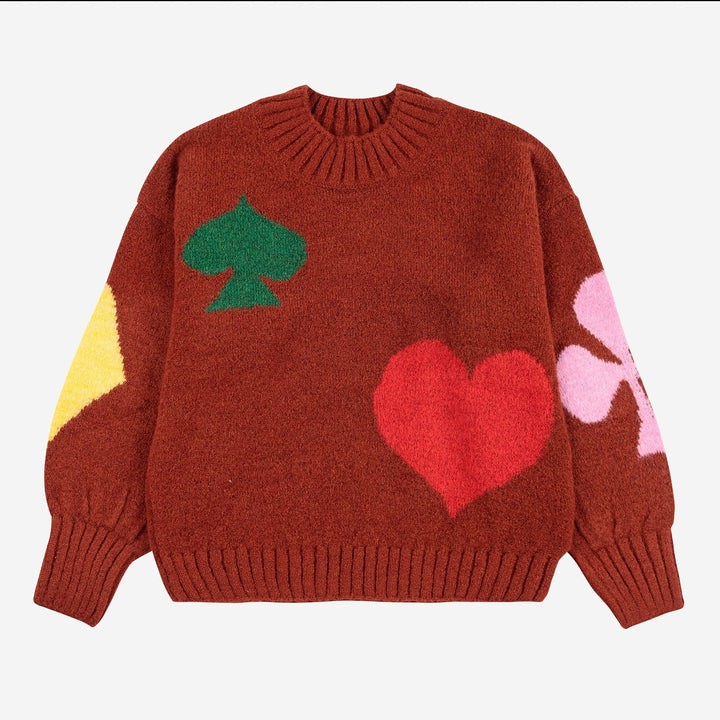 Bobo Joker Jacquard Turtleneck Jumper by Bobo Choses - Petite Belle