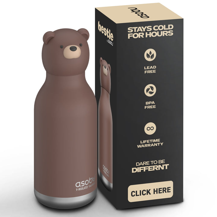 Brown Bear Bestie Bottle by Asobu - Petite Belle