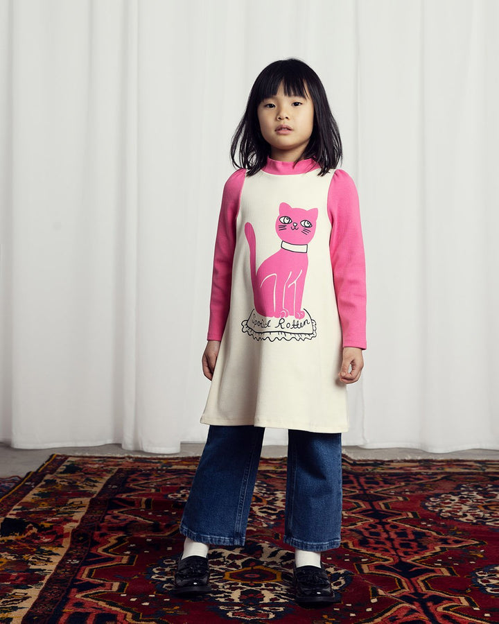 Cat Long Sleeves Dress by Mini Rodini - Petite Belle