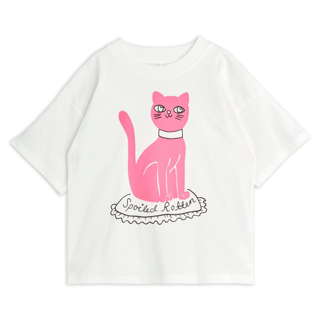 Cat Tee in Pink by Mini Rodini - Petite Belle