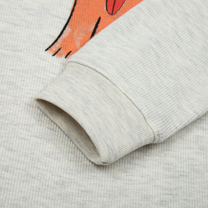 Cat Waffle Long Sleeves Tee by Jelly Mallow - Petite Belle