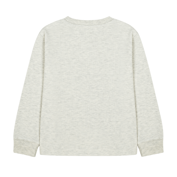 Cat Waffle Long Sleeves Tee by Jelly Mallow - Petite Belle