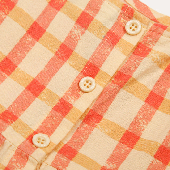 Checked Ribbon Sleeveless Blouse by Jelly Mallow - Petite Belle