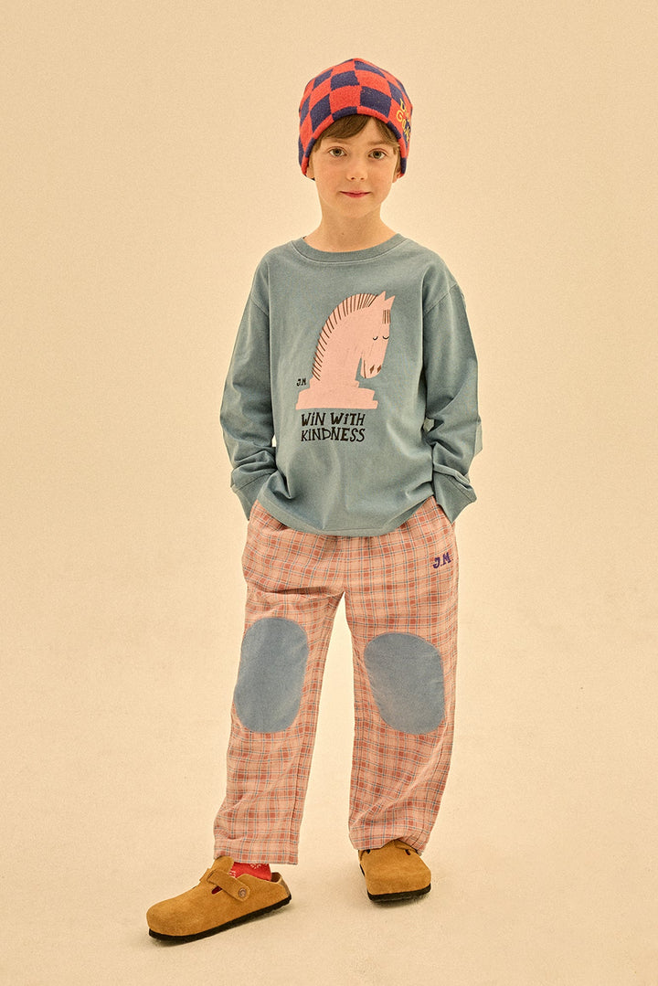Chess Horse Pigment Long Sleeves Tee by Jelly Mallow - Petite Belle