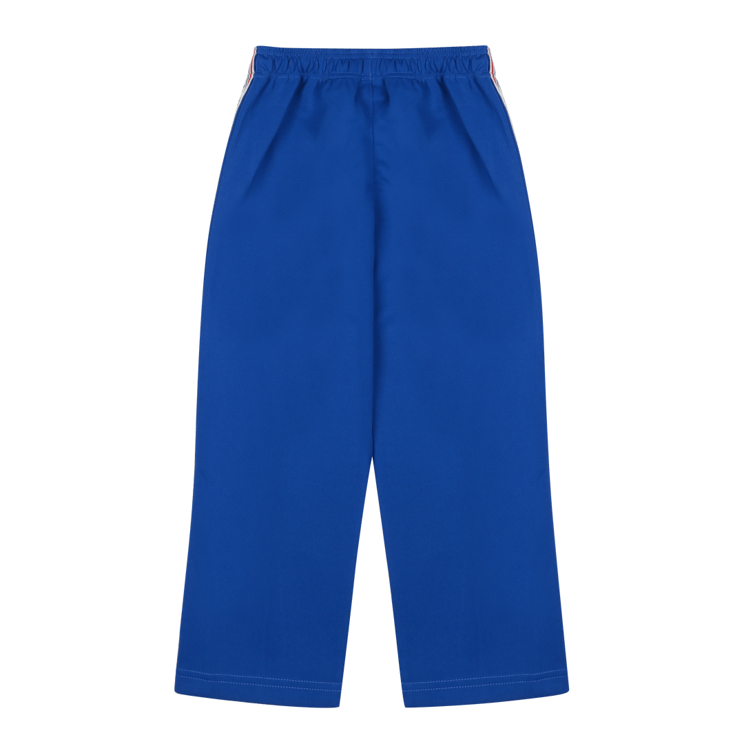 Chess Track Pants in Blue by Jelly Mallow - Petite Belle