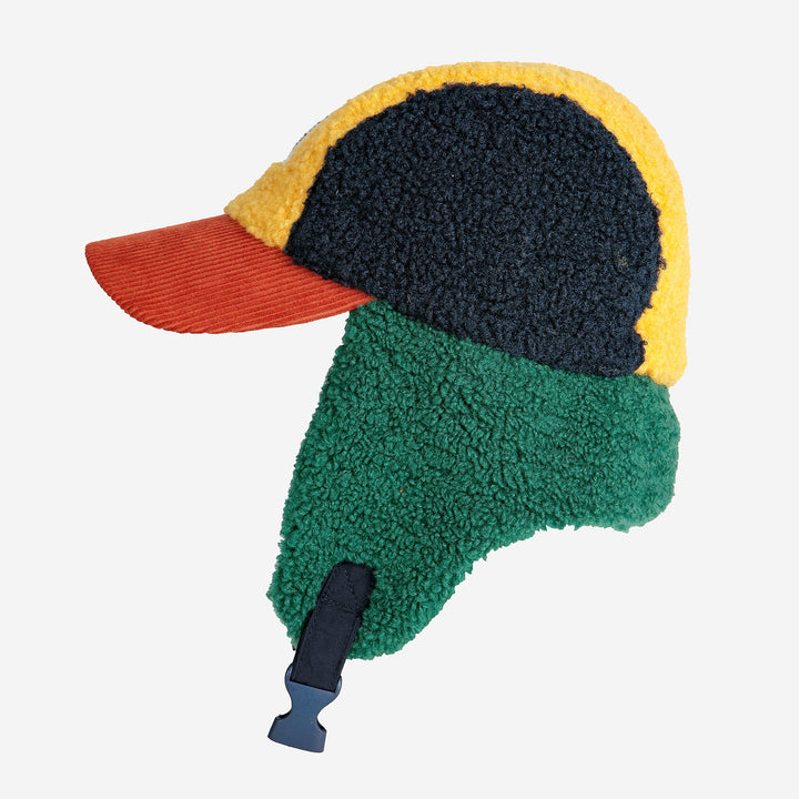 Color Block Sheepskin Chapka by Bobo Choses - Petite Belle