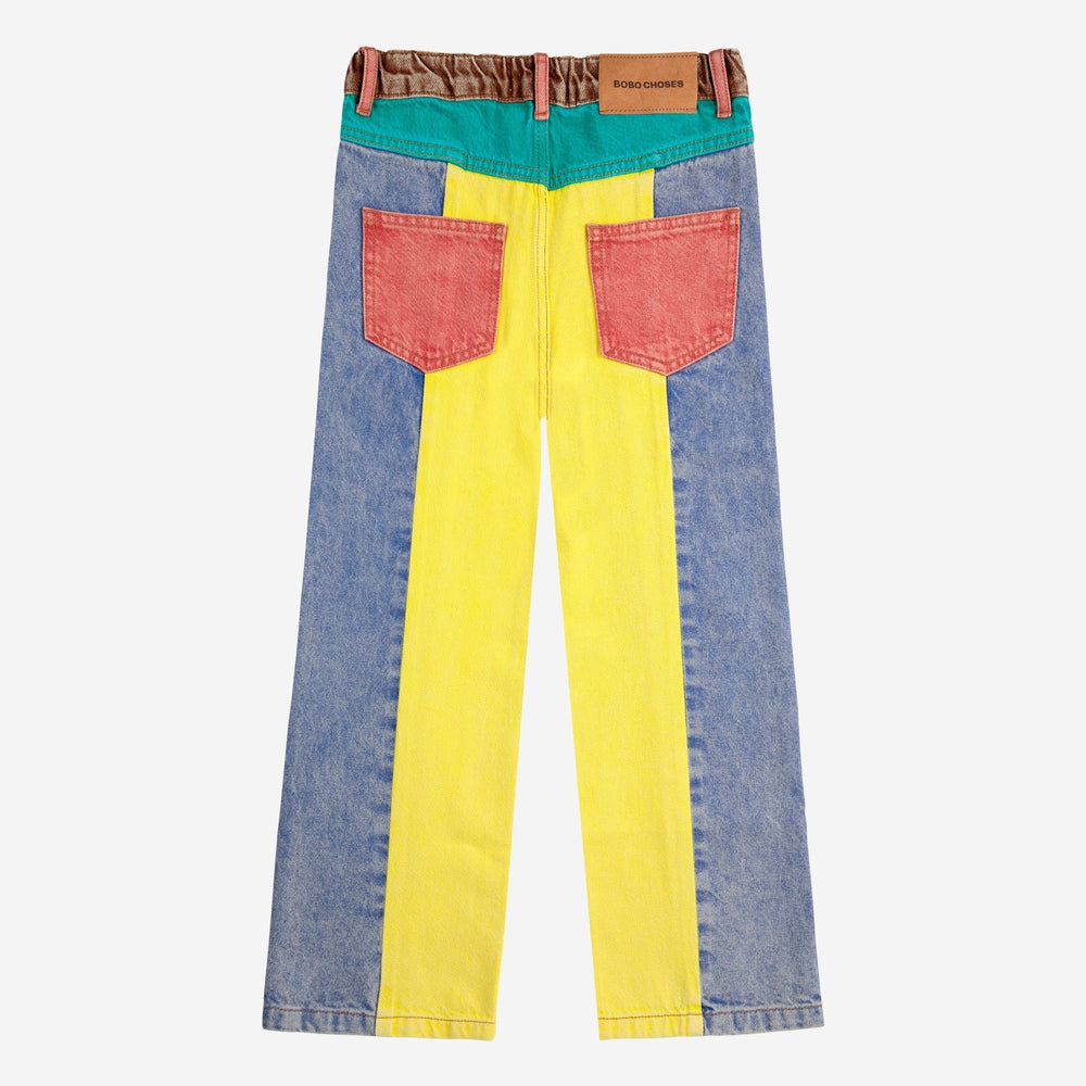 Colour Block Denim Pants by Bobo Choses - Petite Belle