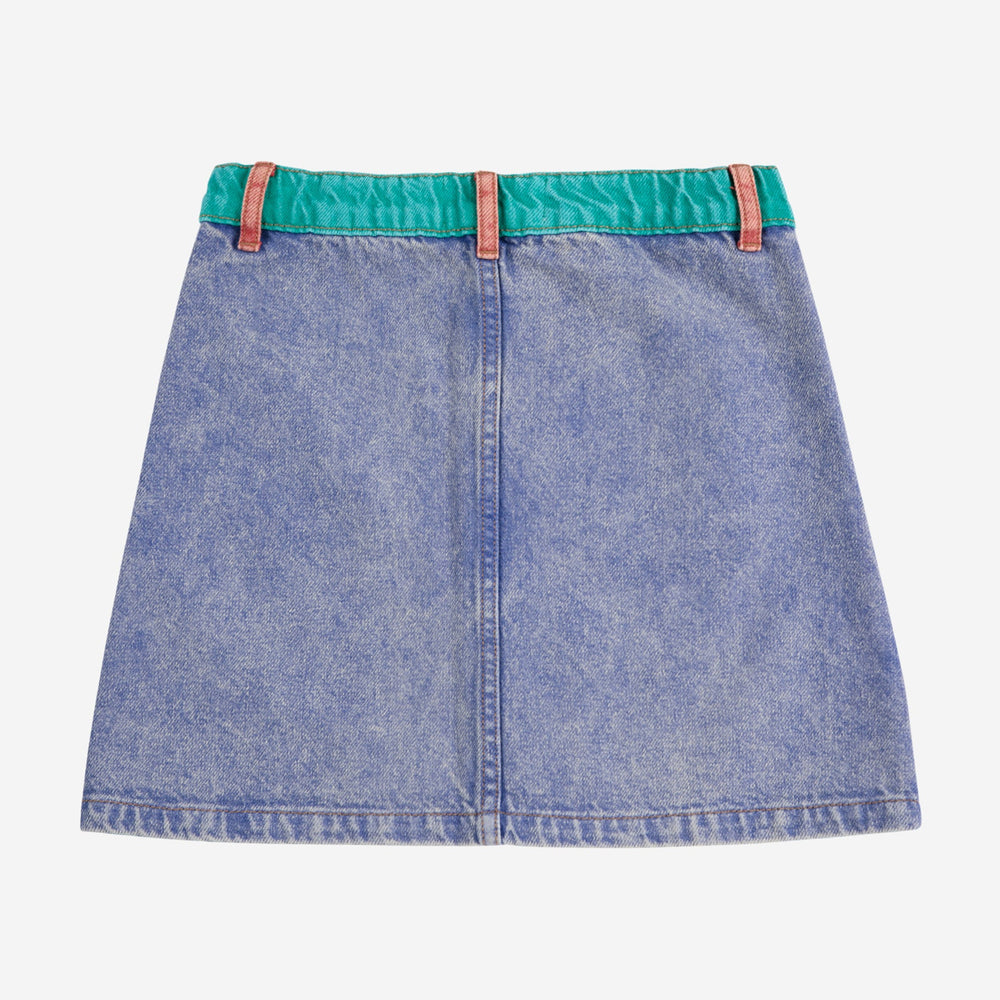 Colour Block Denim Skirt by Bobo Choses - Petite Belle