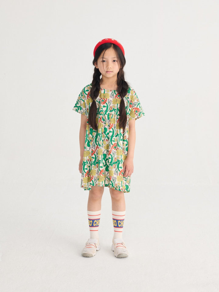 Colour Herbalist All Over Woven Dress by Bobo Choses - Petite Belle