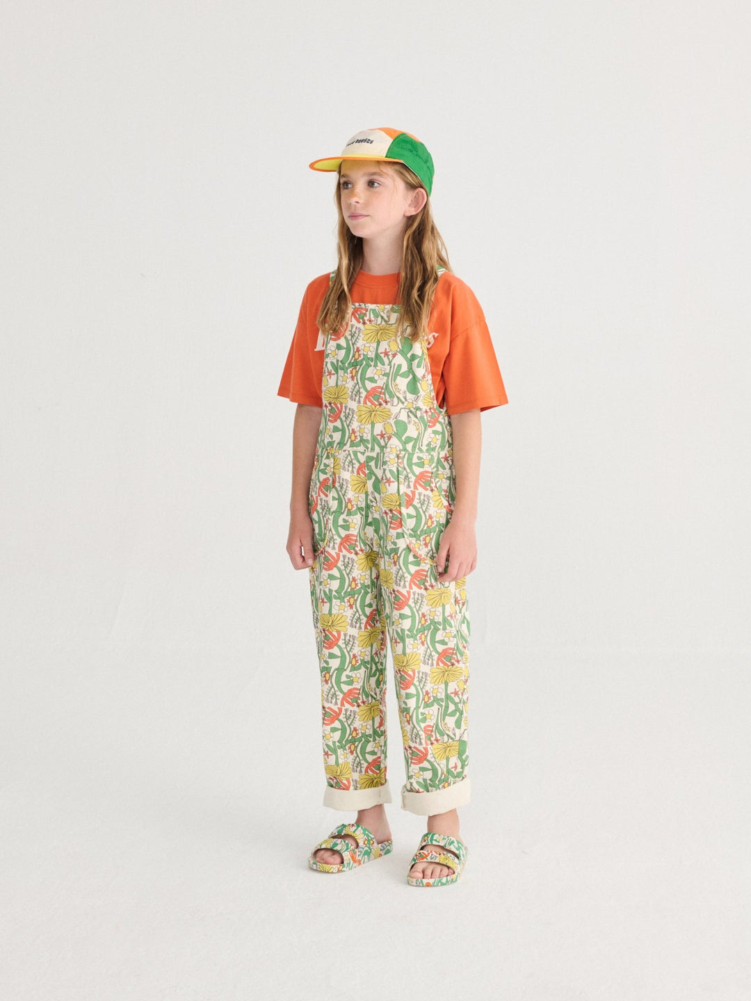 Colour Herbalist All Over Woven Dungaree by Bobo Choses - Petite Belle