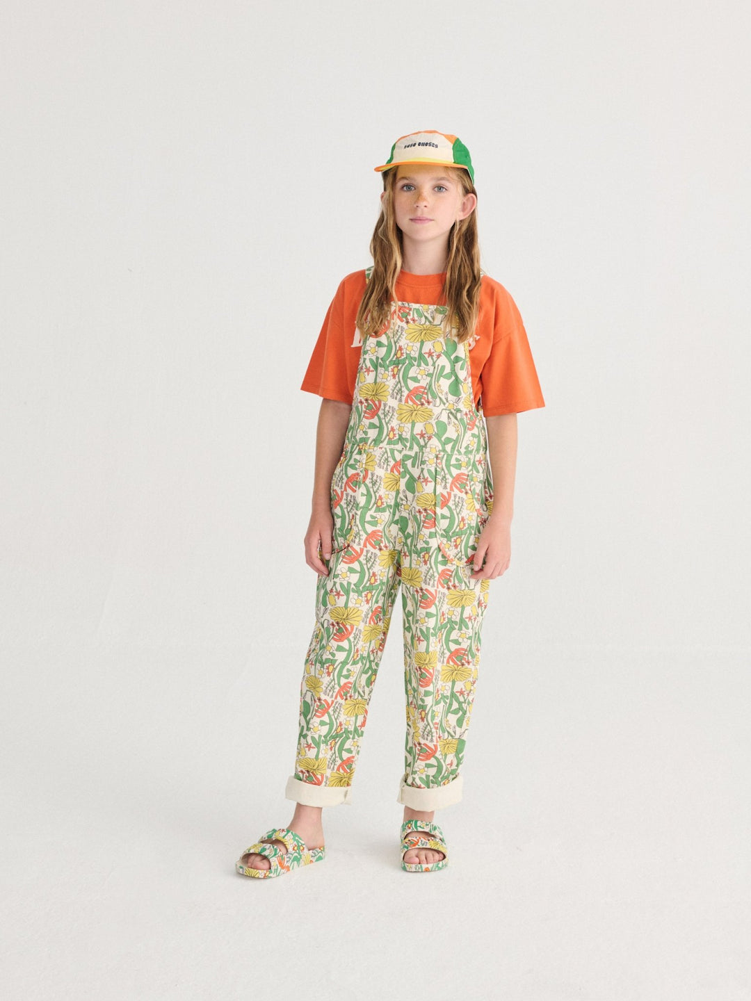 Colour Herbalist All Over Woven Dungaree by Bobo Choses - Petite Belle