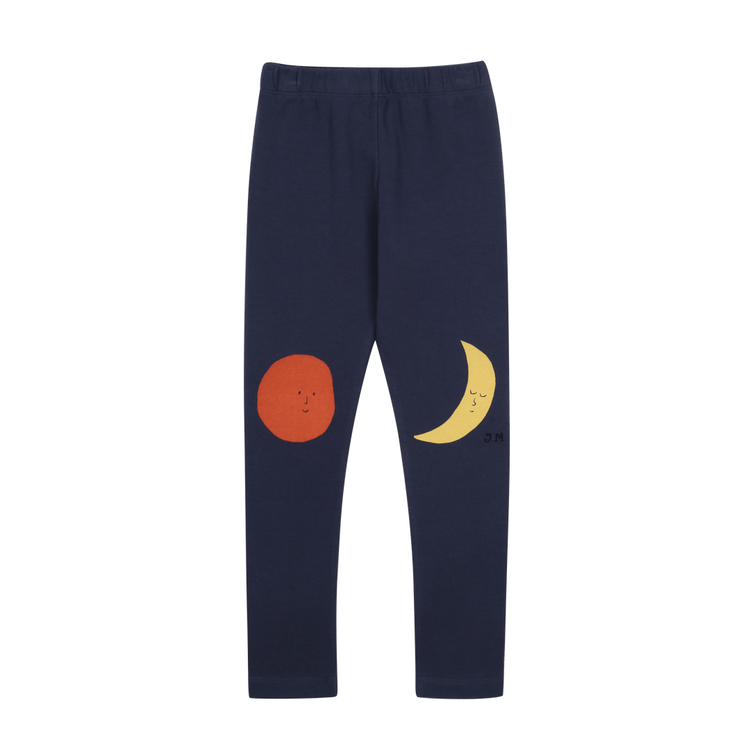 Coloured Nature Leggings in Navy by Jelly Mallow - Petite Belle