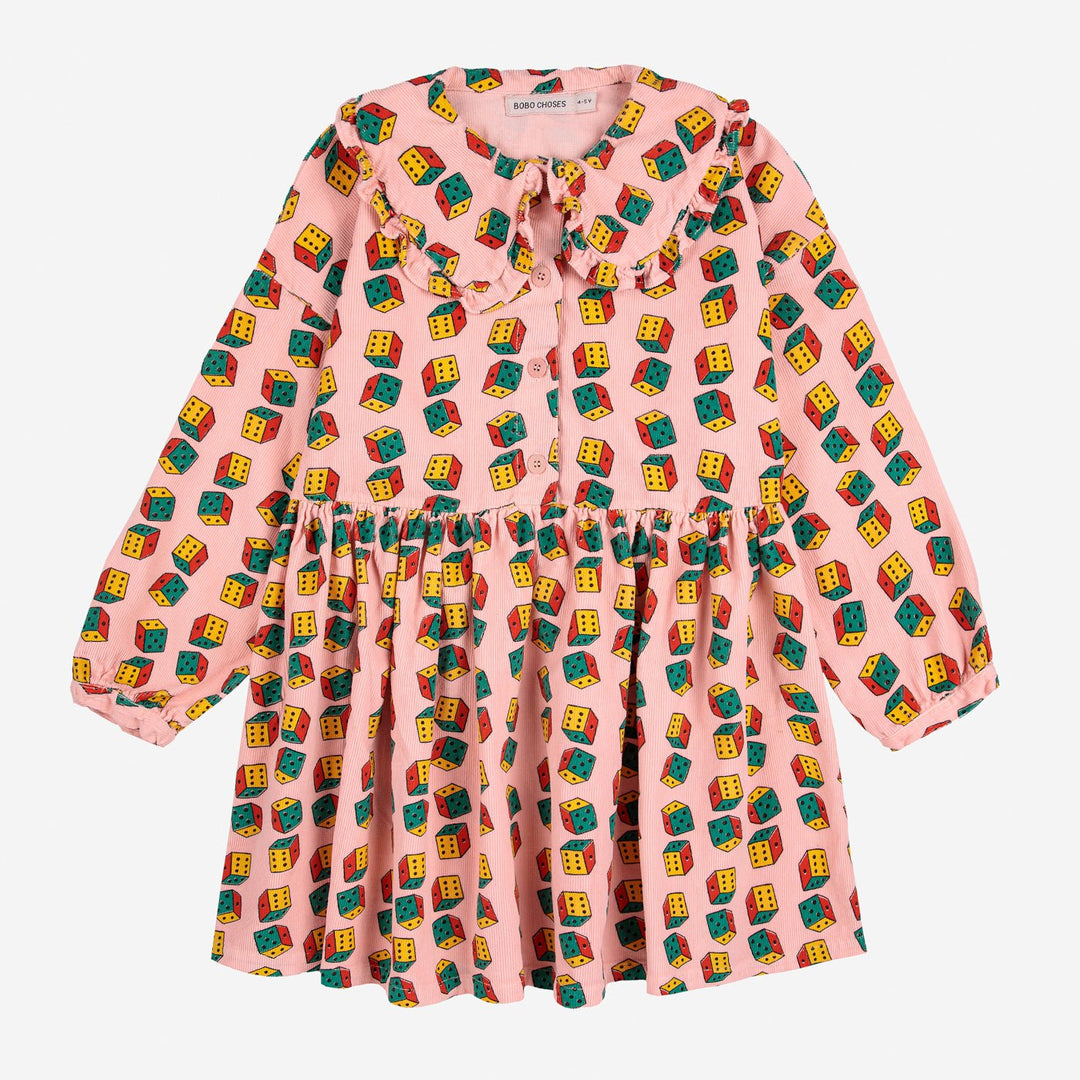 Dices All Over Corduroy Dress by Bobo Choses - Petite Belle