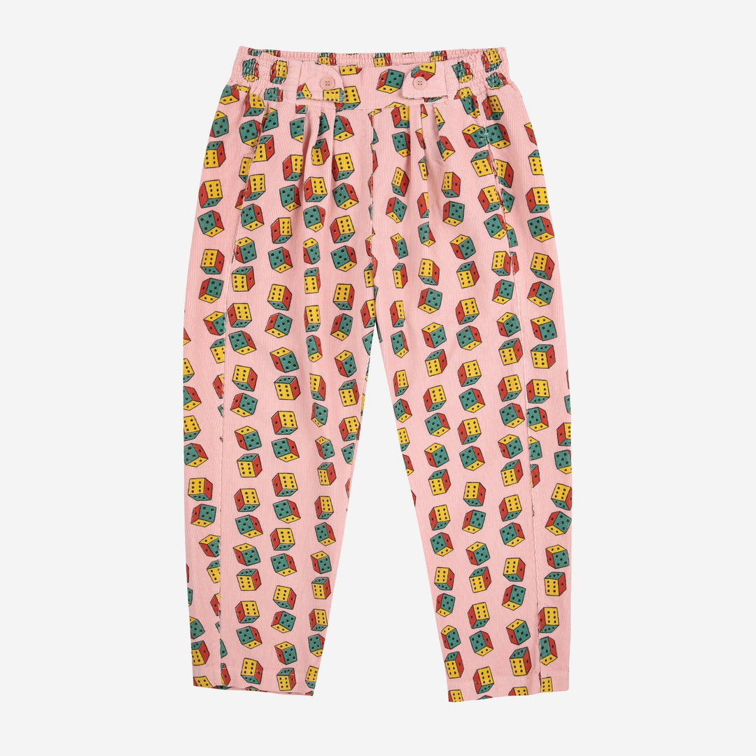 Dices All Over Corduroy Pants by Bobo Choses - Petite Belle