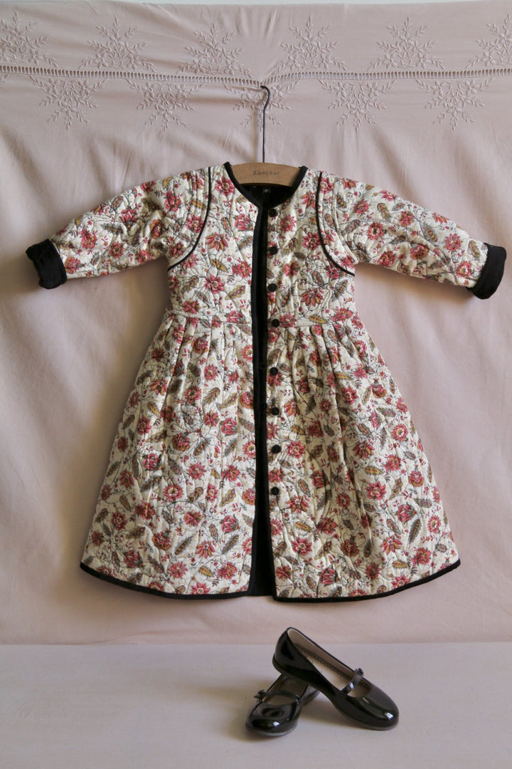 Dress Coat in Aline Print by Bonjour - Petite Belle