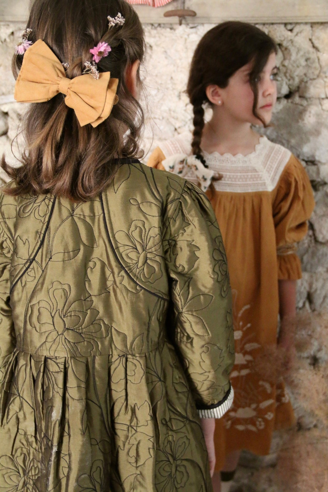 Dress Coat in Khaki by Bonjour - Petite Belle