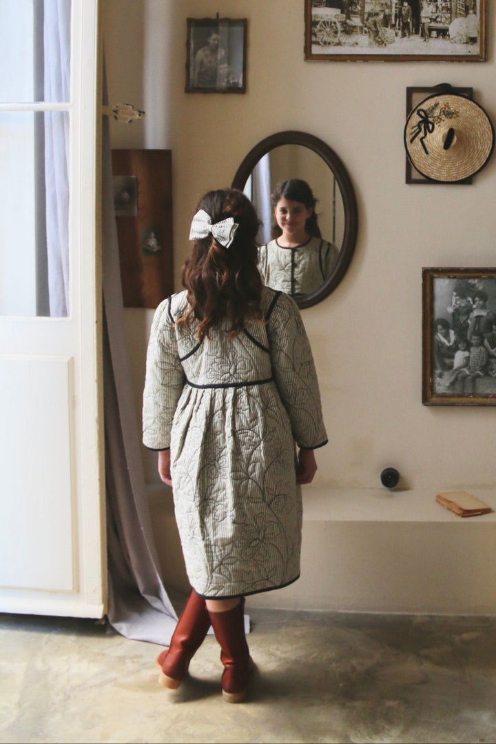 Dress Coat in Khaki by Bonjour - Petite Belle