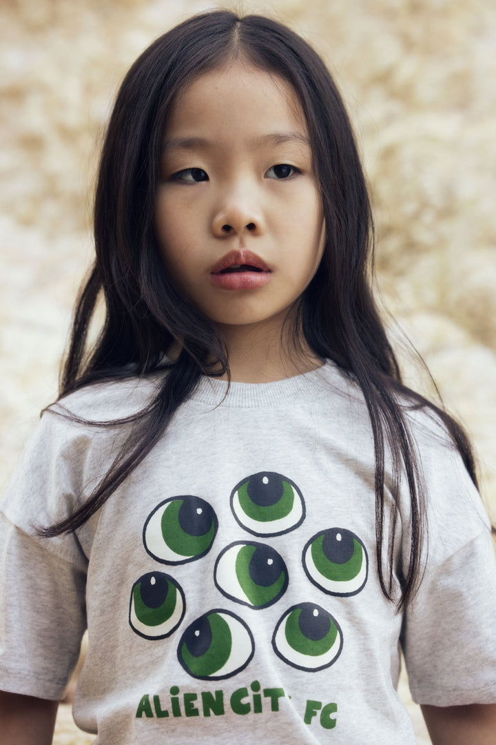 Eyes Tee in Grey by Mini Rodini - Petite Belle